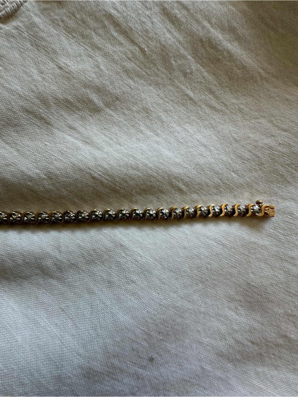Gold-Tone 925 Tennis Bracelet, Dee Berkley Jewelry (DBJ)
